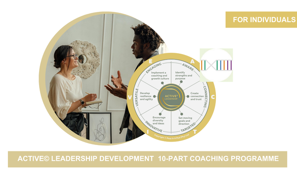 ACTIVE© Leadership Development 10-Part Coaching Programme for individuals, growth and coaching support