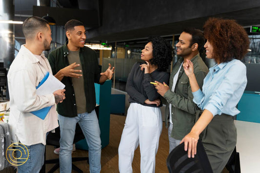 Group discussing prioritisation at Peas in a Pod – Why ACTIVE© Leaders Prioritise and Delegate blog